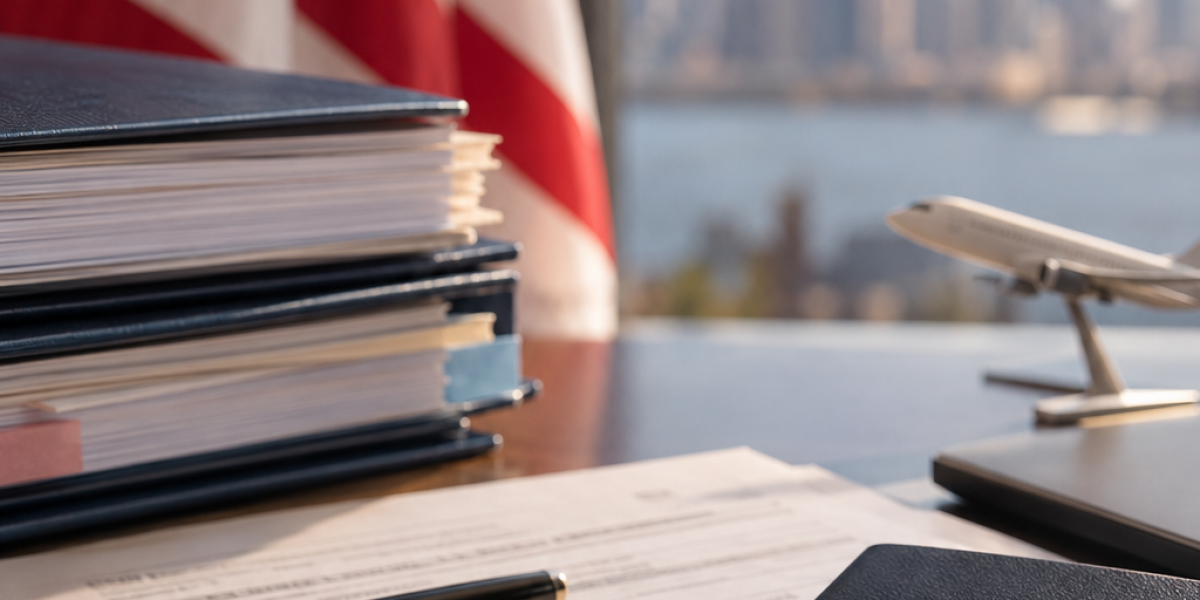 Passaporte, documentos e sonho americano